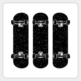 Three Cool Skateboards Magnet